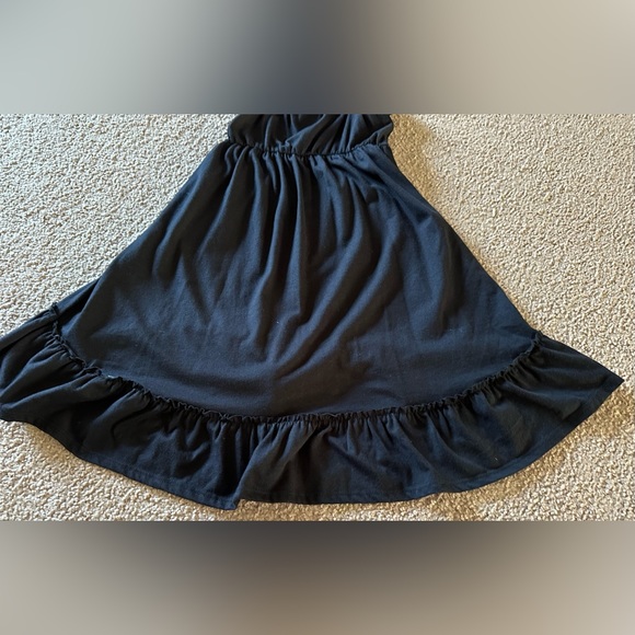 The Children’s Place Girls Fit & Flare Black Summer Ruffle Flounce Hi-Low Dress - Picture 13 of 16
